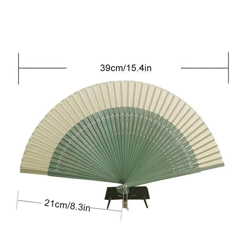 Skládací vějíř Retro čínský styl Dutý vějíř Svatba Ruční vějíř Voňavá párty Dekorace Dárek Domácí dekorace
