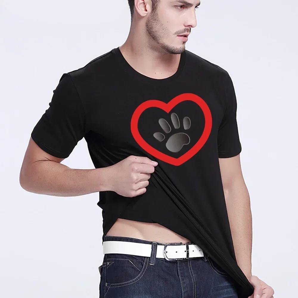 Clothes Men Harajuku T-Shirt Summer Fashion Casual O-neck T Shirts Footprints Printed Short Sleeve Top Trend Streetwear Pullover