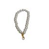 DIY Short Imitation Pearl Beaded Pendant Keychain for Bags & Phone Cases