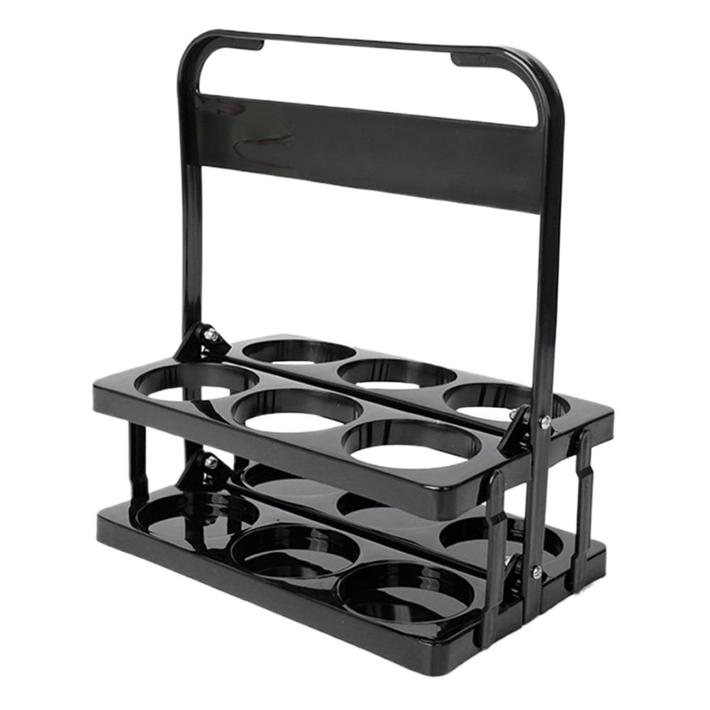 4/6 Hole Foldable Beverage Carrier with Handle Drink Delivery Carrier Multi-Function Drinks Holder for Water Bottle