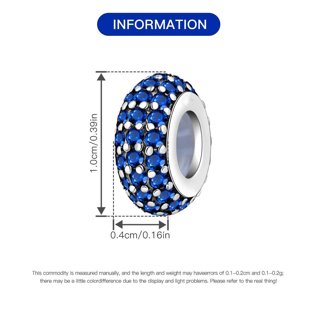 Minimalist Sparkling Bead Spacer Positioning Buckle Charm Pendant Beads Diy Jewelry Bracelet Accessories Copper