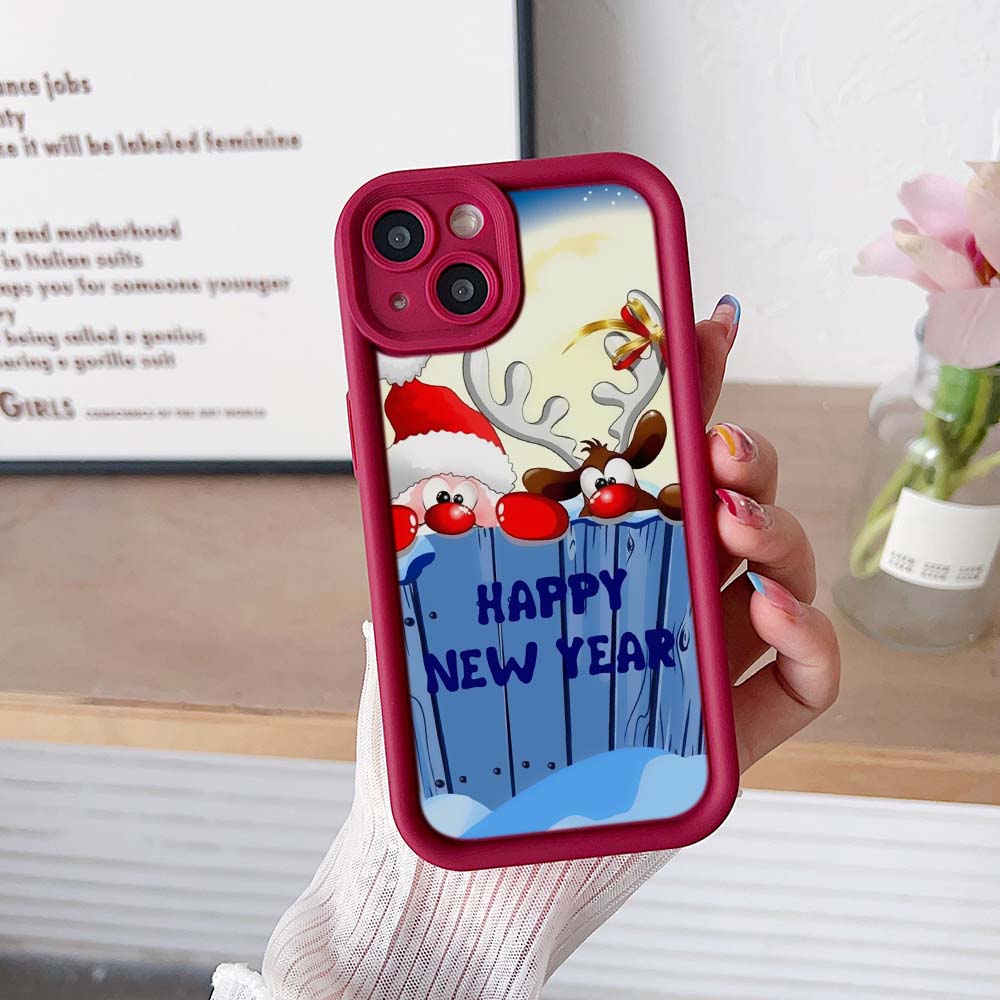 Pouzdro na telefon Sky Eye Ladder pro iPhone 15 Samsung A14 Huawei Honor 90 Xiaomi Redmi 12c Infinix Realme Angel Eye Soft Cover A2 novoroční vánoční design