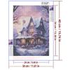 5d DIY Diamond Painting Cross Stitch Winter Snowhouse Scenery Handicrafts Diamond Embroidery Mosaic Full Round Drill Home Decor