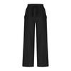 Women's Loose-Fit Casual Wide-Leg Pants With Pockets, Drawstring Waist, And Elastic Waistband