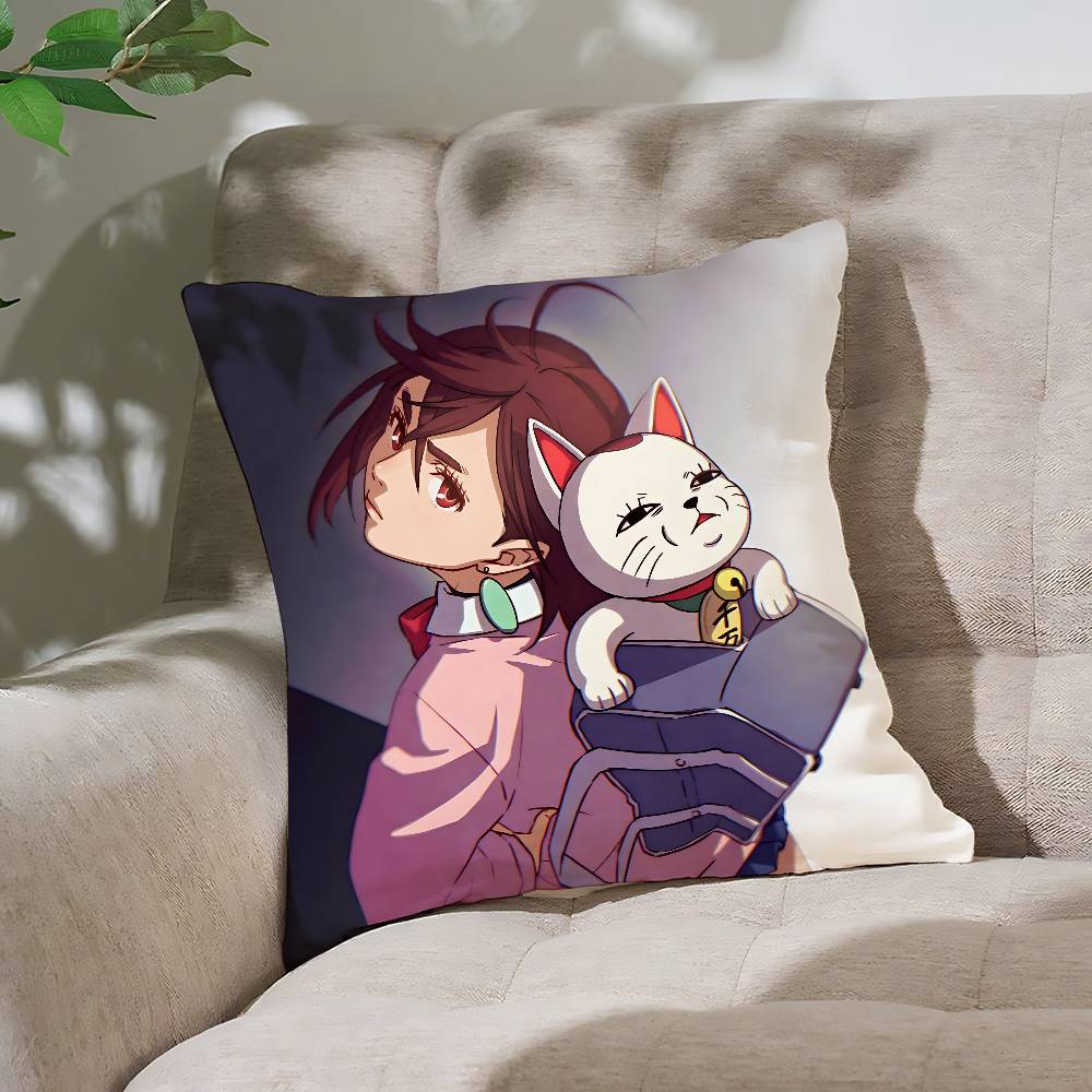 Anime Dandadan Kissenbezug Kissenbezug Weich Niedlich Dekokissenbezug Für Auto Sofa Kissenbezug Polyester Mit Reißverschluss