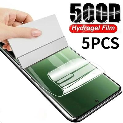 5PCS Full Curved Screen Protective Hydrogel Film For Huawei Honor 400 300 Ultra 200 100 90 70 50 Magic 7 6 5 4 X9 X8 X6c X8a Power GT Pro Plus Lite