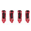 4PCS Shovel Mount for Roof Rack Zinc Alloy Metal Rubber Axe Clamp Mounting Brackets Kit for Trailers Off Road Trucks Red