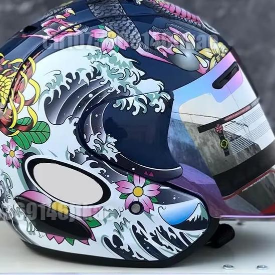Ram3 Oriental Dragon Half Helmet Men and Women Motorcycle Off-Road Summer Helmet Downhill Racing Mountain Cross Casco Capacete