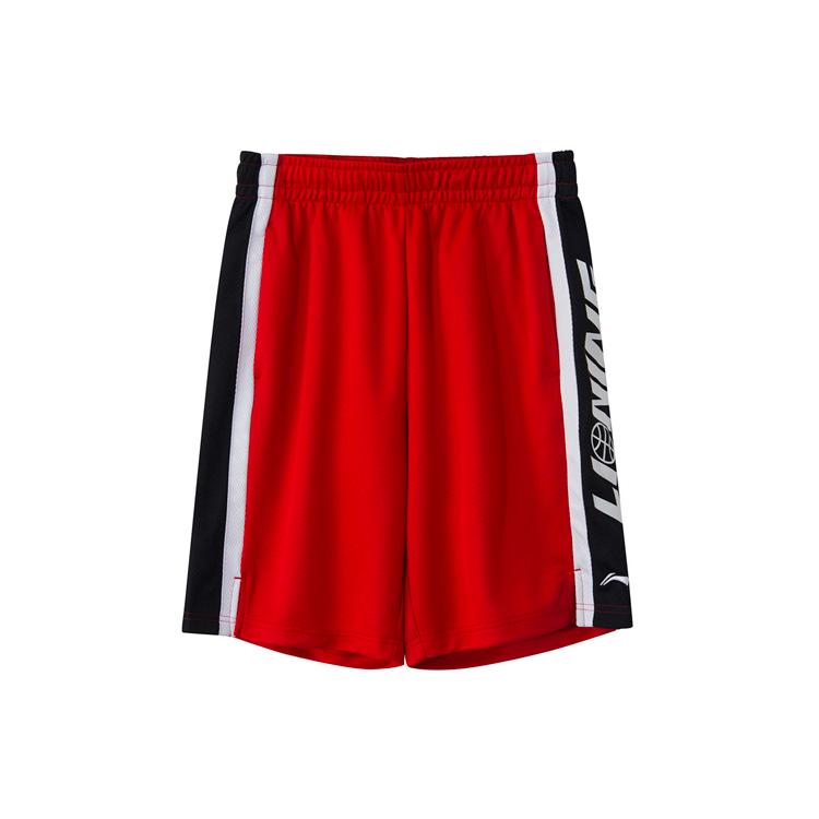 Li Ning Sports Basketball Collection Basketball Shorts Men s Red AAPR351-3 XXL