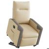 VidaXL Fauteuil inclinable électrique crème tissu 3324103