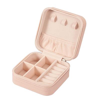 Pu Leather Small Jewelry Box, Travel Portable Jewelry Case For Ring, Pendant, Earring, Necklace