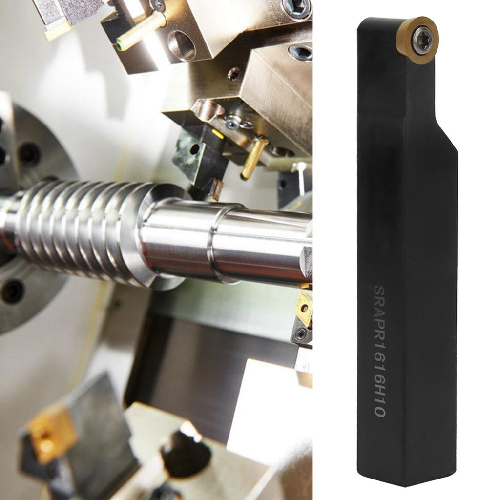 1pc SRAPR1616H10 Lathe Turning Tool Holder 10pcs RPMT10T3MO Inserts Blades with Wrench