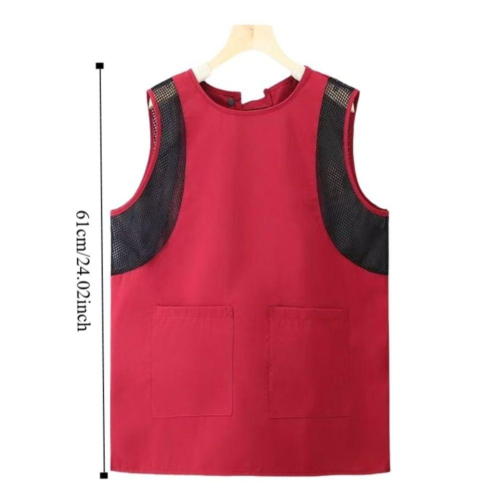 Nastavitelná Vodotěsná Zástěra Odolná proti Oleji Pekařská Zástěra Odolná Zástěra bez Rukávů Restaurace