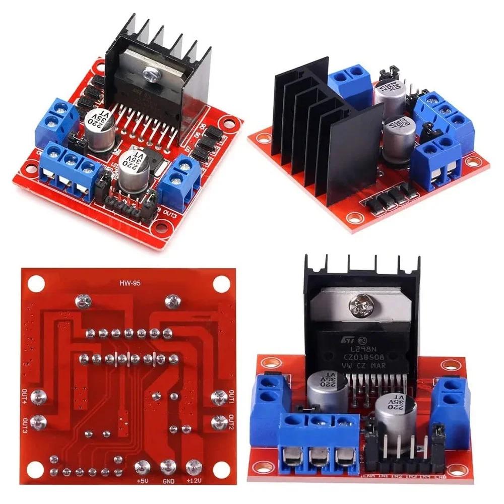 1pcs L298N Driver Board Module DC Stepper Motor Smart Car Robot Peltier High Power Dual H-Bridge Controller for Arduino