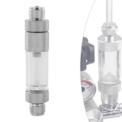 Built-in Check Valve CO2 Bubble Counter Single Head Aluminium Construction CO2 Generator Regulator Easy Installation Double Head