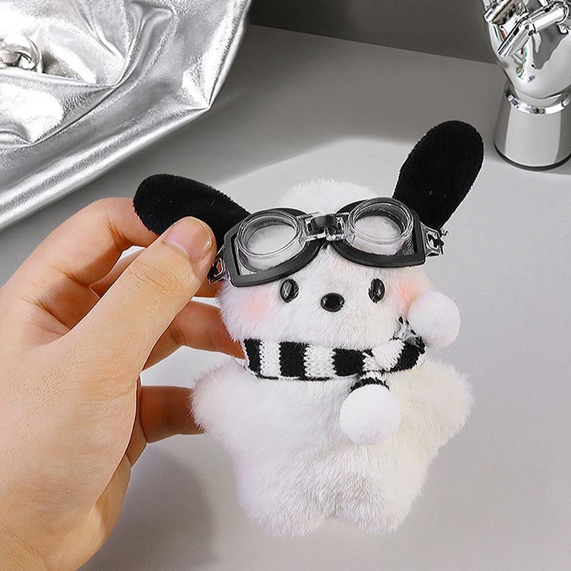 1Pc Diy Accessories Kawaii Sanrio Keychain Plush Pochacco Doll Anime Cartoon Bag Pendant Car Keyring Toy For Kid Gift