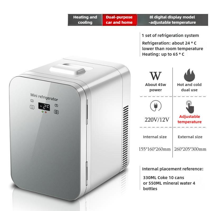 Large Capacity Car Refrigerator Portable Car Home Dual-use Mini Fridge Student Dormitory Small Freezer