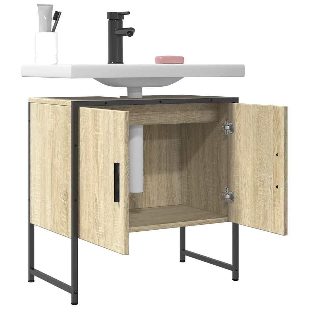 Vidaxl Waschbeckenunterschrank, Sonoma-Eiche, 60X33X60 Cm