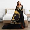 Yellowstone Super Soft Blanket Dutton Ranch Logo Camping Throw Blanket Winter Cute Custom Flannel Bedspread Sofa Bed Cover