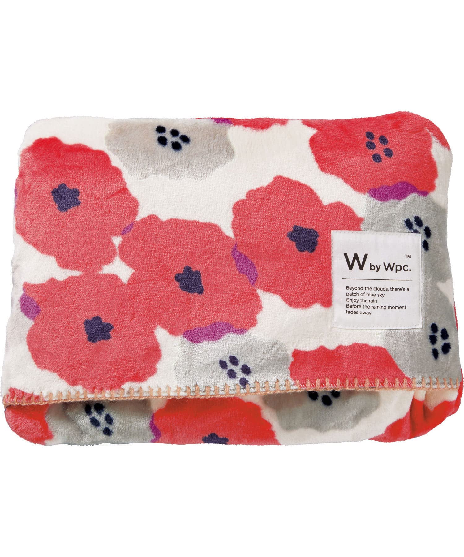 

World cushion Peony 100 x 70 Party. 4-way blanket, Red, cm, blanket, throw, cushion, W082-085