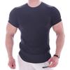 Sport T-Shirts Herren Slim T-Shirt Stretch Muskelshirt Halbarmoberteil Unifarben Pullover Modal Freizeit-Top Herrenbekleidung