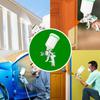 Hvlp Spray Gun, Air Spray Gun Paint Sprayer Gun with 1.4/1.7/2.0/2.5mm Nozzles, 600ml Capacity Great for Walls, Automotive, Home Improvement (Green)