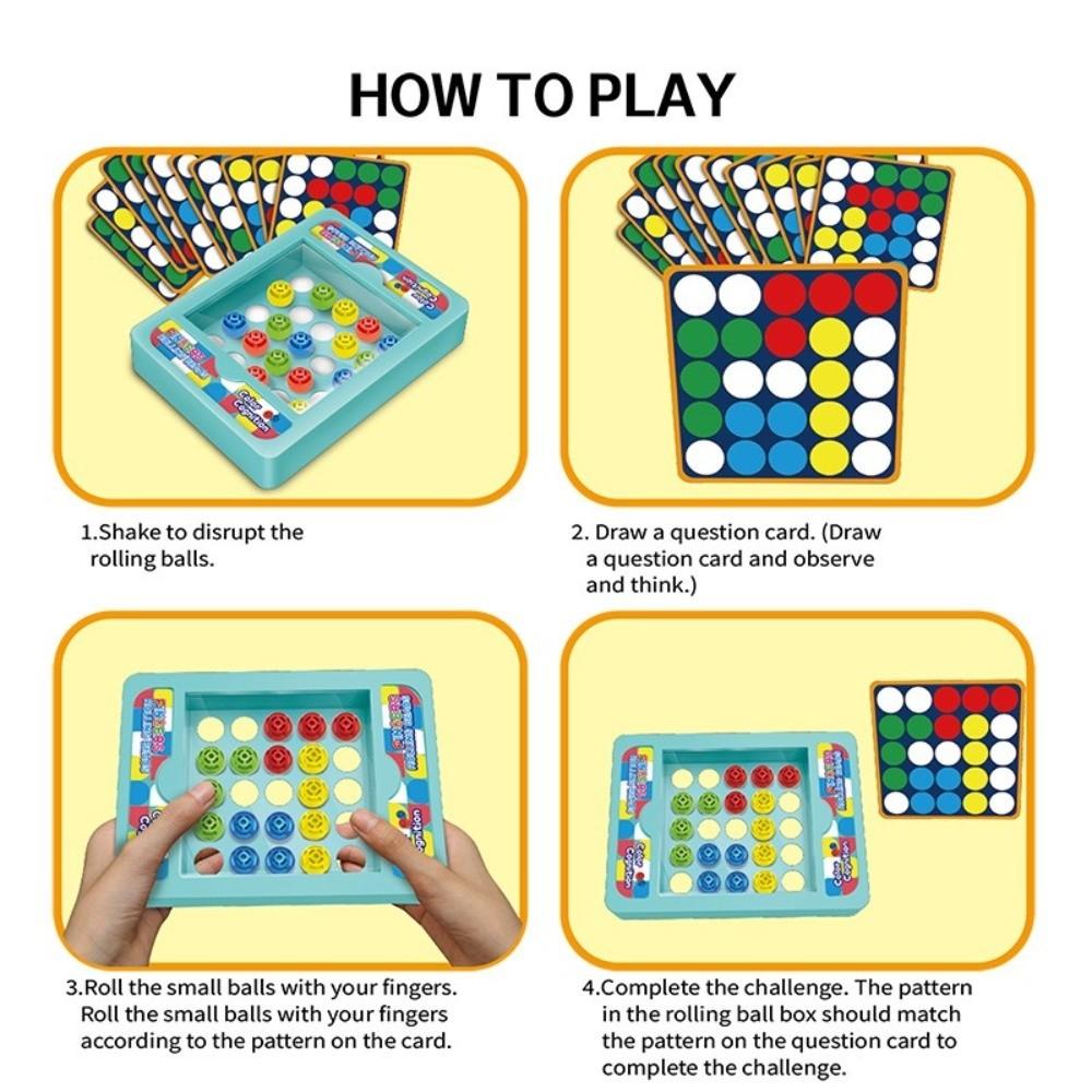 Intelligent Finger Rolling Ball Game Party Challenge Tabletop Game  Parent-child Interactive Toy