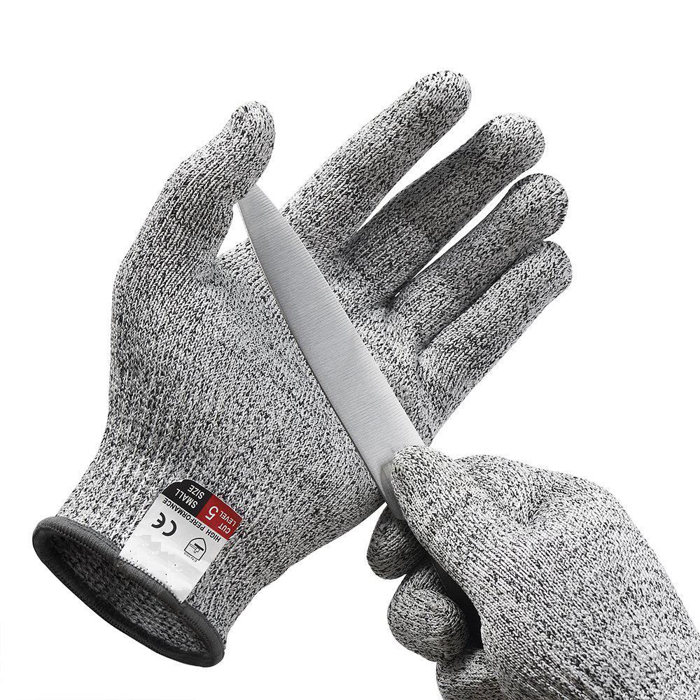 Level 5 Cut-Resistant HPPE Gloves for Kitchen, Woodworking, Slaughtering
