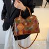 Women's hand-painted tote bag shoulder crossbody bag
