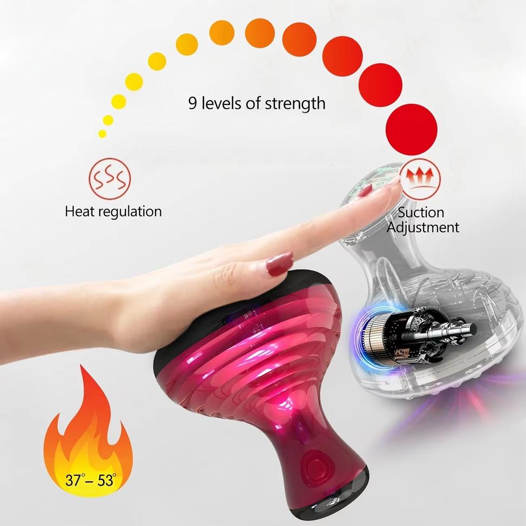 Body Scraping Massage Smart Electric Vacuum Cupping Heating Suction Cup Device Back Neck Arm Massger Anti-cellulite Fat Infrared