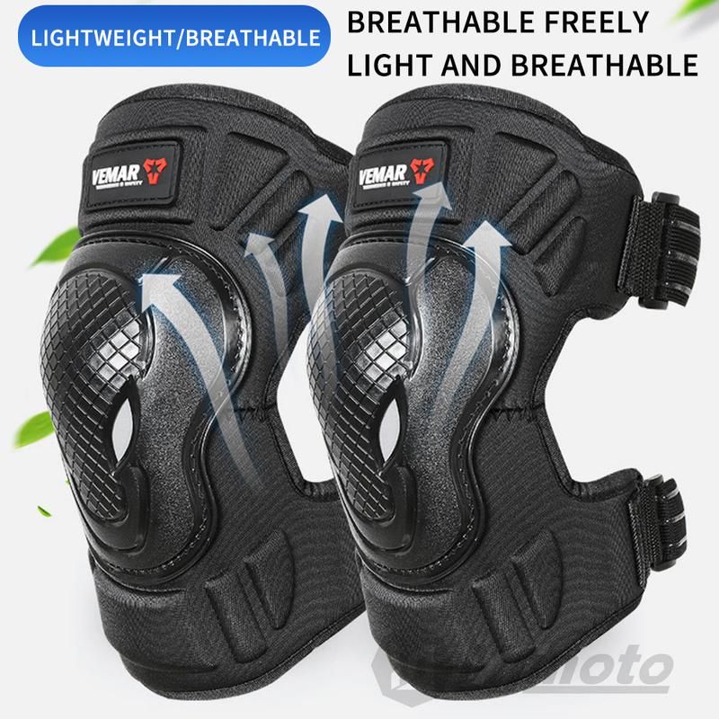 VEMAR Motocross Knee Pads Professional Anti-fall Knee Pads Cache Protection From Harm Breathable Cycling Riding Leg Guard Moto