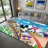 1pz Tappeto Area Mickey e Minnie, Tappetino Antiscivolo, Design Personaggi Cartoni Animati, Morbido Velluto, Decorazione Stanza, Tappeto Interno Lavabile