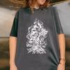 Sarah J Maas T-Shirt Woman Vintage Washed Round Neck Printed Tshirts Cotton Short Sleeve Printed T Shirt Oversized Y2k Clothes