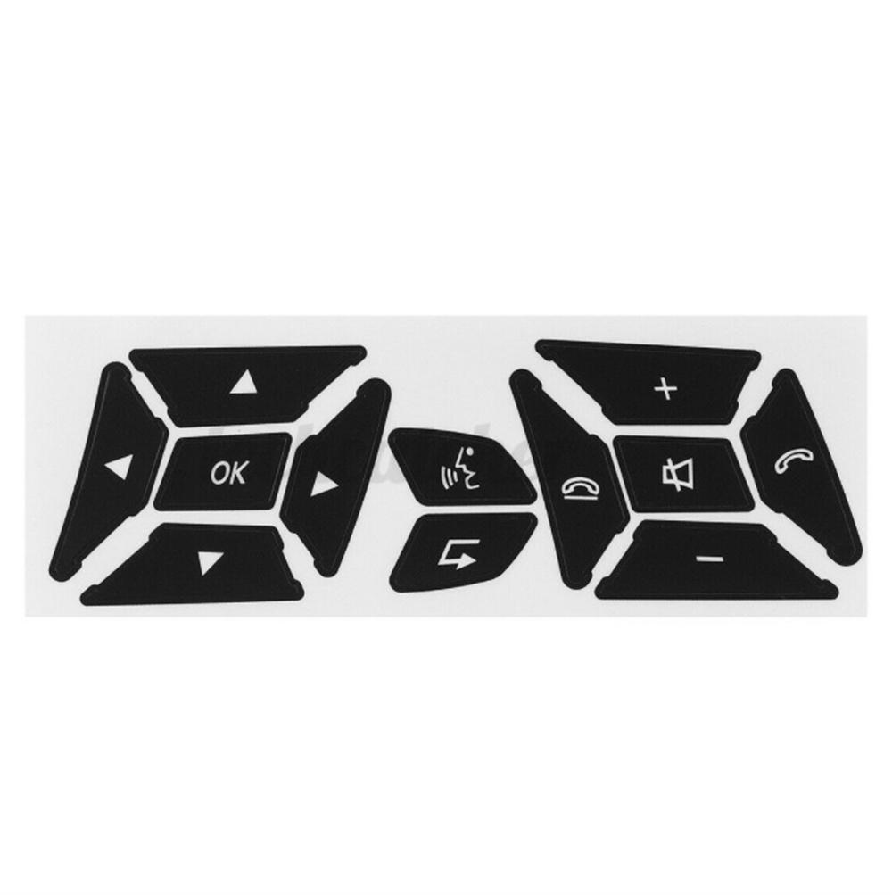 1 Set Matte Black Button Repair Decals for Mercedes-Benz V2 Front Brand New