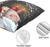 Christmas Throw Cushion Covers 18X18 Inch Merry Christmas Gnome Xmas Gifts Winter Snowflakes Decorative Pillow Covers Set Of 2