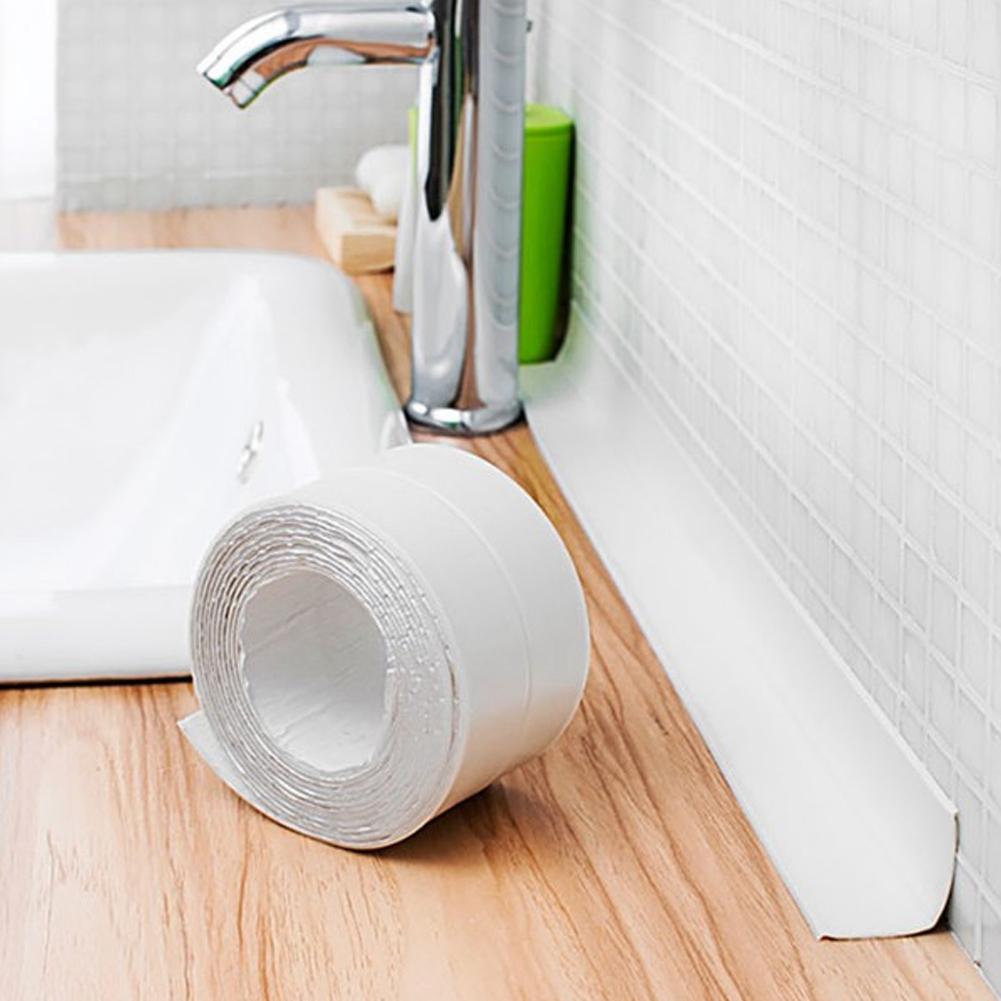 38mm Bílý Samolepicí Páska pro Utěsnění Stěn Odolná proti Plísním a Vodě pro Koupelnu