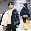 Boys' Fleece-Lined Thick Jacket: Stylish Fleece-Lined Jackets for Kids for Fall and Winter