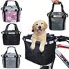 Bicycle Bike Detachable Cycle Front Canvas Basket Carrier Bag Pet Carrier Aluminum Alloy Frame Detachable Basket