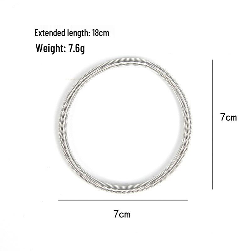 Spring Steel Bangle: Gold & Silver Wrist Massage Toy