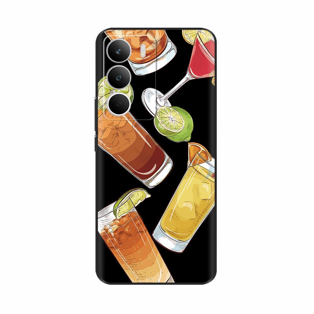 For Realmel C71 Case Cartoon Flower Painted Silicone Soft TPU Phone Cases For Oppo Realme C71 C 71 Case realmeC71 Cover Fundas