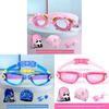 Kinder Anti-Beschlag Schwimmbrillen und Badekappe Set Für Kinder Pool Sicherheit Und Wasserdichtes Design