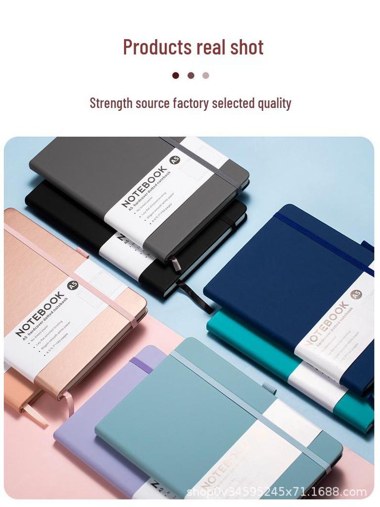 Custom A5 PU Notebook with Strap - Portable, Logo-Printable Business Journal, A6 Size Available