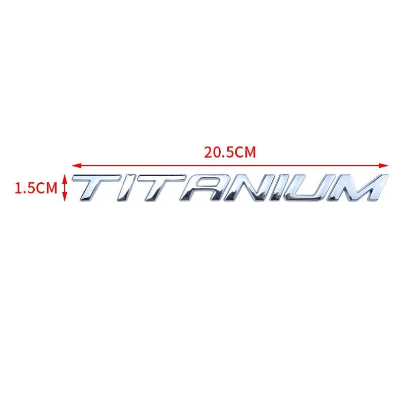 1pcs x Chrome Black TITANIUM REAR BOOT BADGE EMBLEM For Ecosport Fiesta Focus Mondeo Edge Escape Kuga Galaxy 2014+