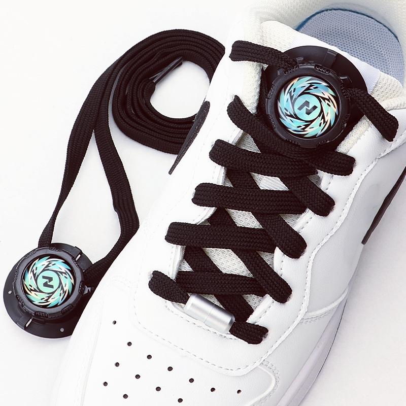 Fashion Shoes Cswo01 Men's Automatic No-Tie Shoelaces With Swivel Buckle For Casual Sneakers Flat Shoelace For Adults And Kids Easy Slip-On Sneakers Laces