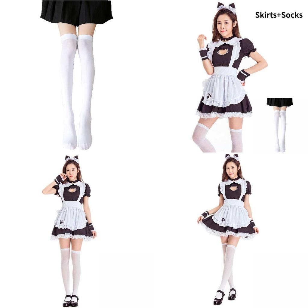 Katzenmädchen Dienstmädchen Kostüm Cosplay Kleid mit Polyester Mischung für Halloween Anime Fans