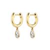Gold Filled Silver Color Hoop Earrings For Women Stud Earring Zircon Piercing Drop Earings Personalized Jewelry Wholesale