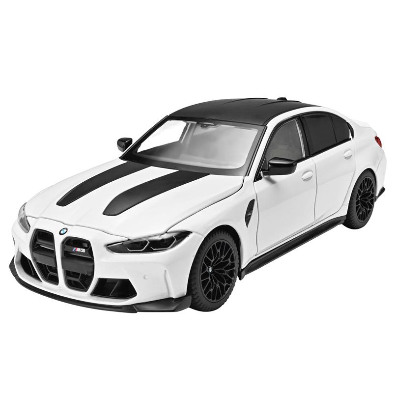 

1:24 simulation BMW M3 CS LCI alloy car model, doors can be opened, steering shock absorber, rebound pendulum gift