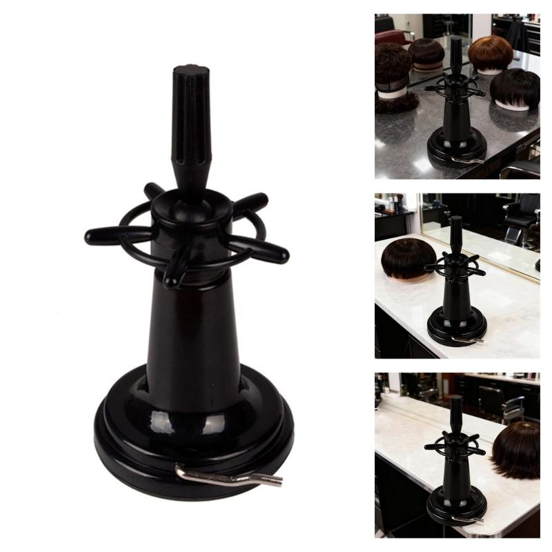 Toolless Installation Suction Cup Wig Stand Base ABS Universal for Hairdresser Practice Braiding Styling