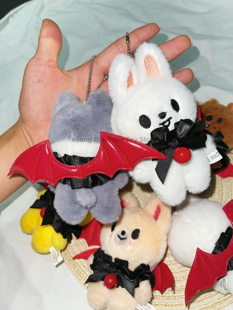 StrayKids 10cm stuffed plush toy Halloween funny demon red wing clothes stuffed animal backpack pendant personalized gift