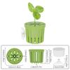 4PCS Water Plant Stand Aquarium Planter Cups Fish Tank Hydroponic Suction Cups Planting Basket Planted Tank Landscaping Basin